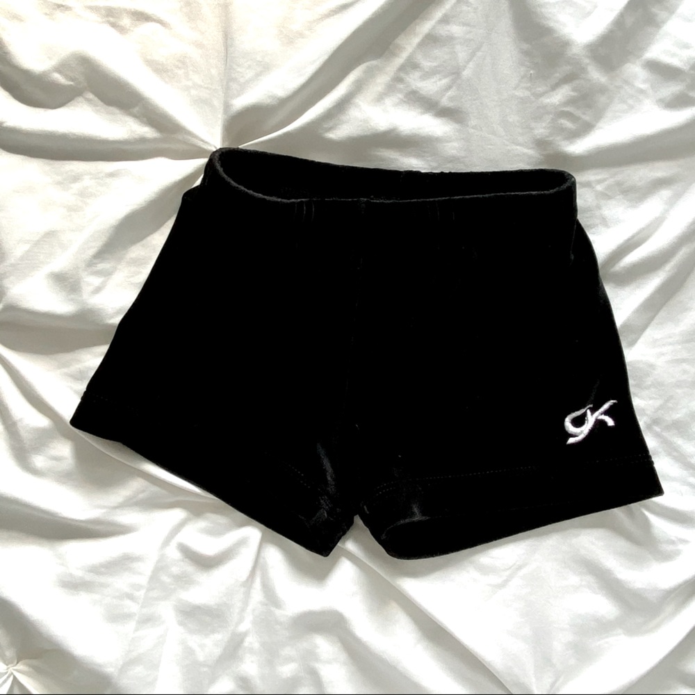 Youth GK Elite velour gymnastics shorts